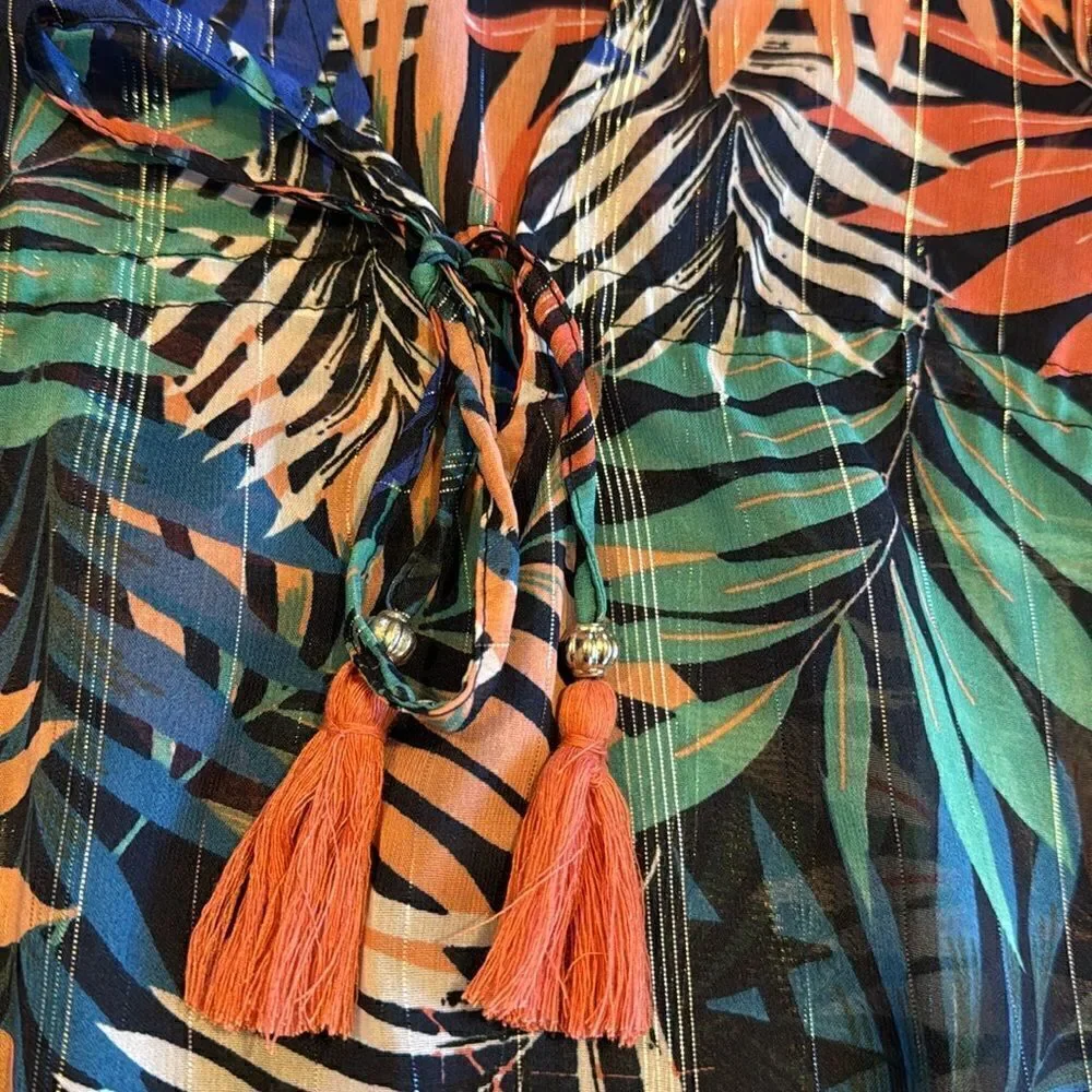 CZ Collection Women’s Gauzy Beach Cover Up Size 2XL